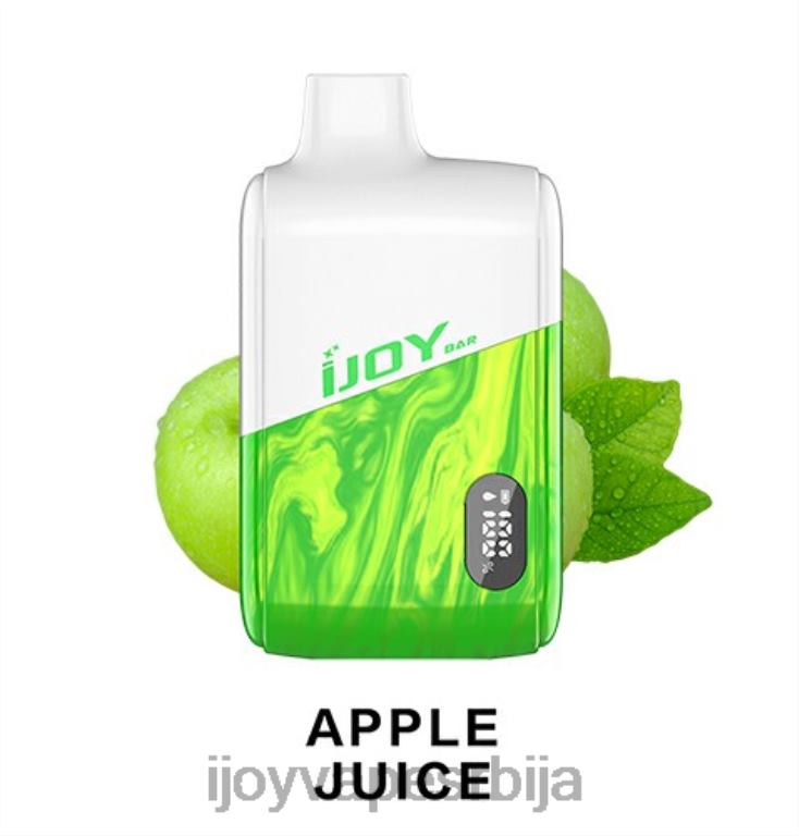 iJOY Bar IC8000 за једнократну употребу PTJN4175 сок од јабуке | iJOY Vape Flavors