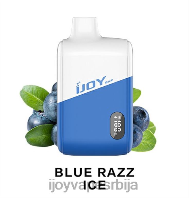 iJOY Bar IC8000 за једнократну употребу PTJN4179 плави разз лед | iJOY Vapes For Sale