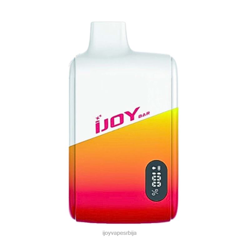 iJOY Bar Smart Vape 8000 пуффс PTJN425 експлозија тропске дуге | iJOY Vape Flavors