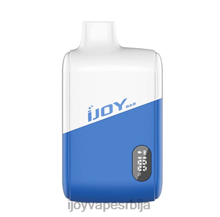 iJOY Bar Smart Vape 8000 пуффс PTJN46 плави разз лед | iJOY Bar Flavors