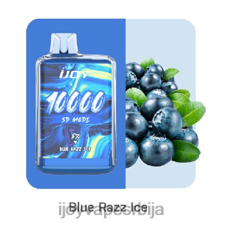 iJOY Bar SD10000 за једнократну употребу PTJN4162 плави разз лед | iJOY Vape Beograd