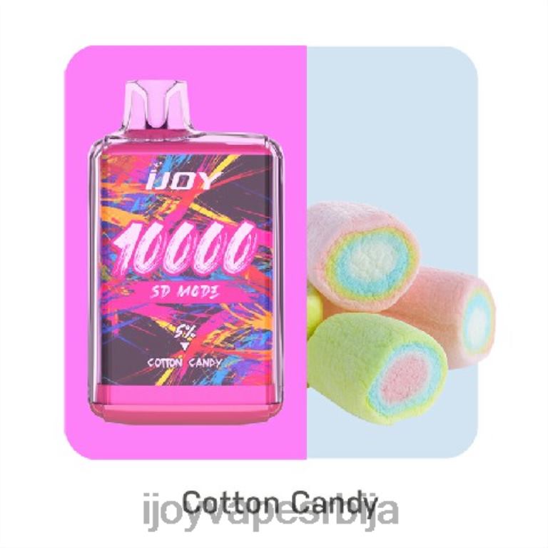 iJOY Bar SD10000 за једнократну употребу PTJN4165 шећерна вуна | iJOY Vape Flavors