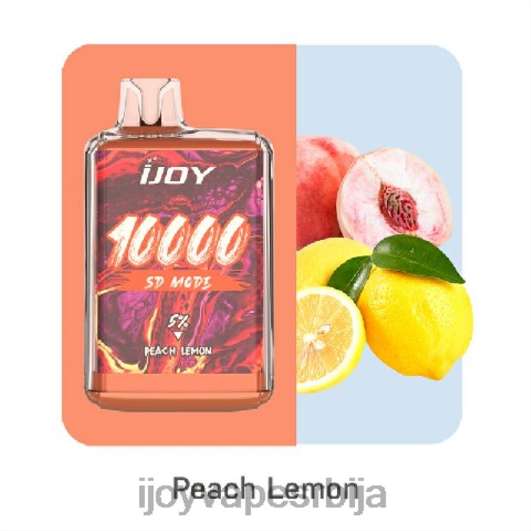 iJOY Bar SD10000 за једнократну употребу PTJN4168 бресква лимун | iJOY Vape Shop