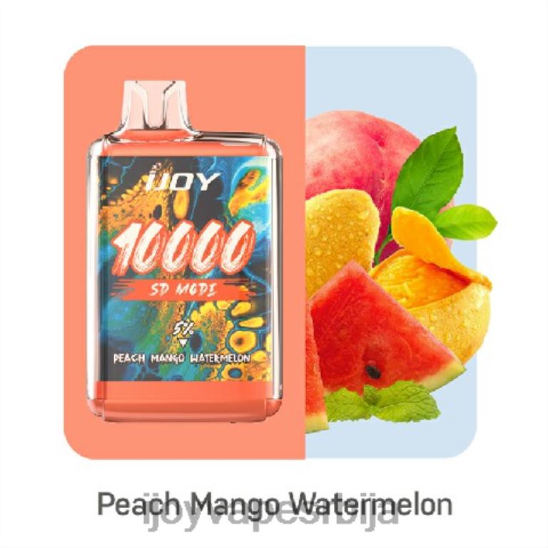 iJOY Bar SD10000 за једнократну употребу PTJN4169 бресква манго лубеница | iJOY Vapes For Sale