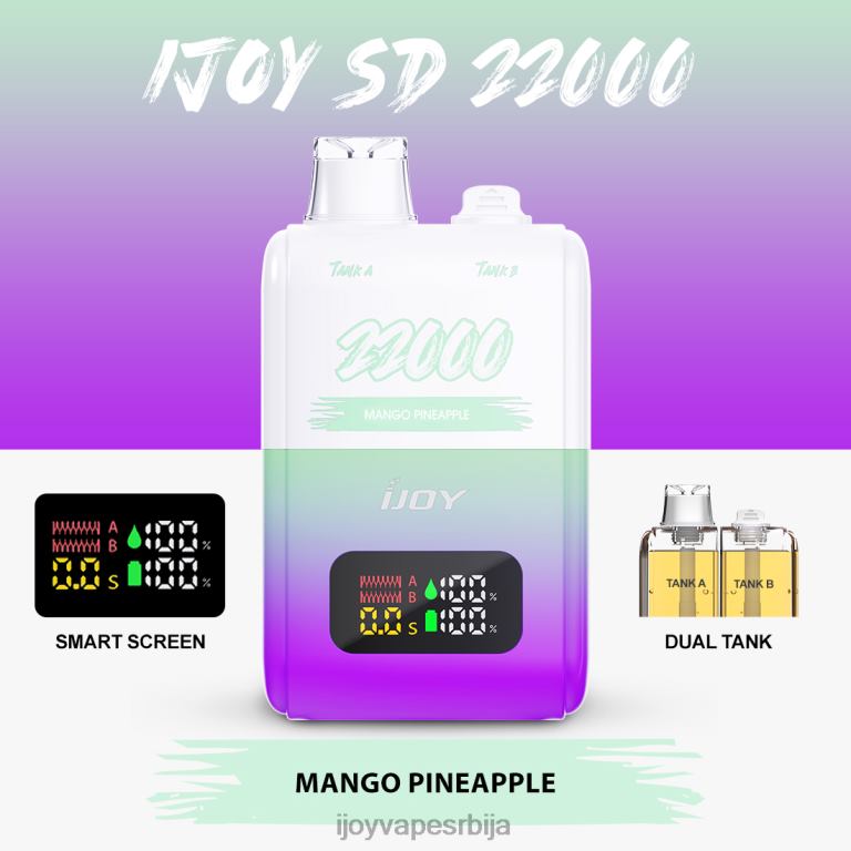 iJOY SD 22000 за једнократну употребу PTJN4157 манго ананас | iJOY Store